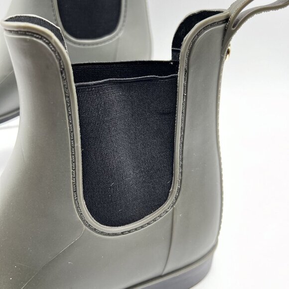 Sam Edelman Womens 8 Tinsley Moss Green Chelsea Ankle Rain Bootie - Picture 4 of 16